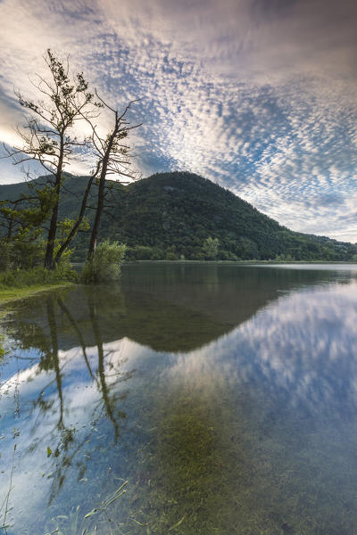 Lake Segrino, Longone al Segrino, Como province, Brianza, Lombardy, Italy, Europe