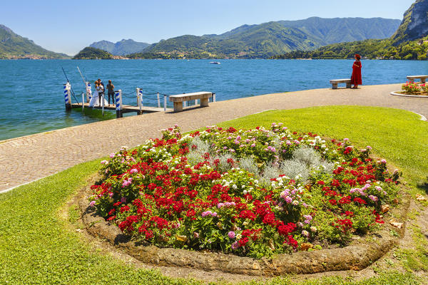 A wedding on Lake Como, Menaggio, Como province, Lombardy, Italy, Europe