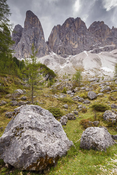 Parco naturale puez odle, Funes valley, Odle dolomites, South Tyrol, Trentino Alto Adige, Bolzano province, Italy, Europe