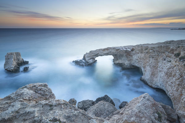 Cyprus, Ayia Napa, Cape Greco, view of the Love Bridge 