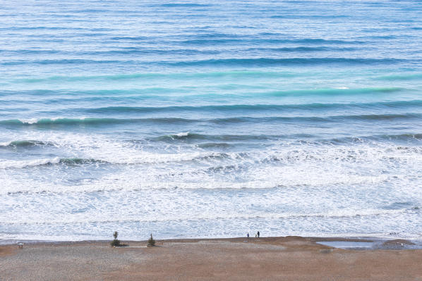Cyprus, Limassol, a family watching the sea