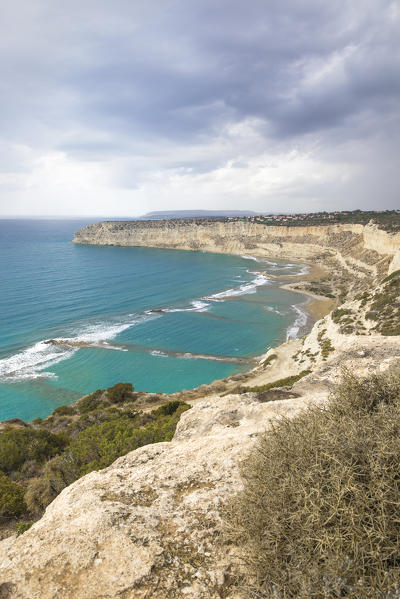 Cyprus, Limassol, Episkopi, view of Zapalo Bay, also known as the bay of Tripitis