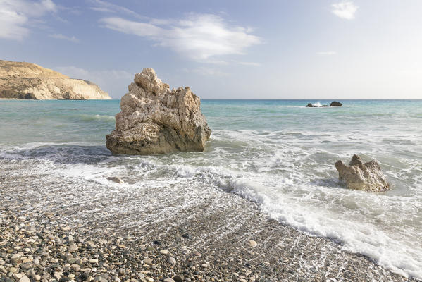 Cyprus, Paphos, Petra tou Romiou also known as Aphrodite’s Rock 
