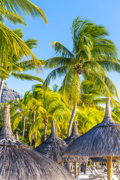 Beachcomber Paradis Hotel at sunset, Le Morne Brabant Peninsula, Black River (Riviere Noire), Mauritius (PR)