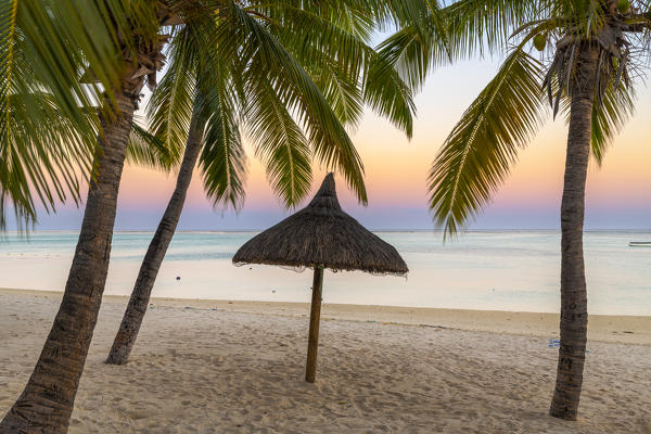 The beach of the Beachcomber Paradis Hotel, Le Morne Brabant Peninsula, Black River (Riviere Noire), Mauritius (PR)
