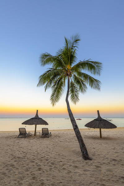 The beach of the Beachcomber Paradis Hotel, Le Morne Brabant Peninsula, Black River (Riviere Noire), Mauritius (PR)