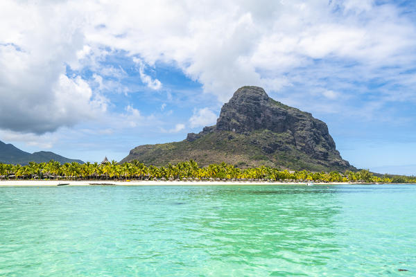 The beach of the Beachcomber Paradis Hotel, Le Morne Brabant Peninsula, Black River (Riviere Noire), Mauritius