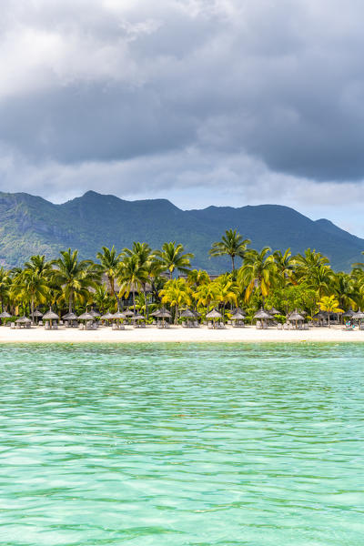 The beach of the Beachcomber Paradis Hotel, Le Morne Brabant Peninsula, Black River (Riviere Noire), Mauritius