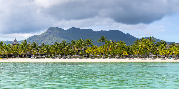 The beach of the Beachcomber Paradis Hotel, Le Morne Brabant Peninsula, Black River (Riviere Noire), Mauritius