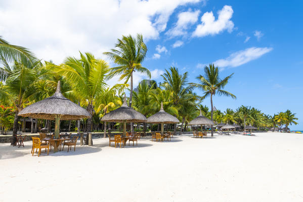 The beach of the Beachcomber Paradis Hotel, Le Morne Brabant Peninsula, Black River (Riviere Noire), Mauritius