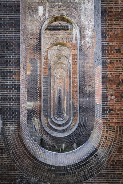 Architectural details of Ouse valley viaduct (Balcombe viaduct), West Sussex, England, UK