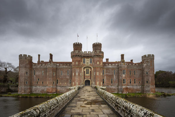 Herstmonceux castle, Herstmonceux, East Sussex, England, UK