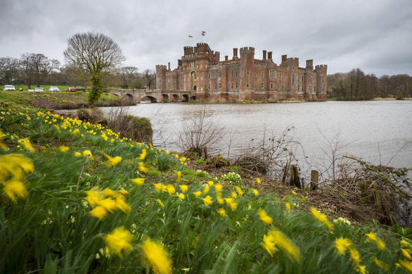 Herstmonceux castle, Herstmonceux, East Sussex, England, UK