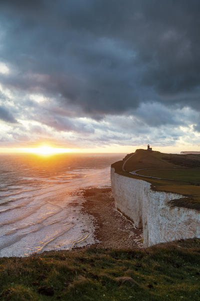 Belle Tout lighthouse, Beachy Head, Eastbourne, East Sussex, England, UK