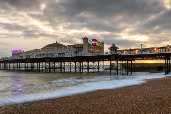 Palace pier, Brighton, East Sussex, England, UK