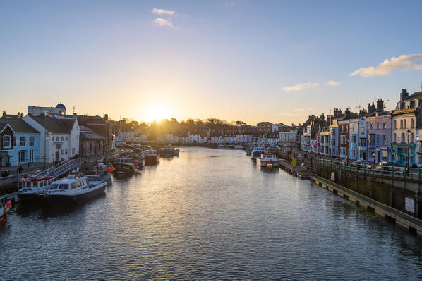 Weymouth harbor, Jurassic coast, Dorset, England, UK