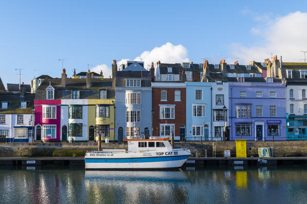 Weymouth harbor, Jurassic coast, Dorset, England, UK