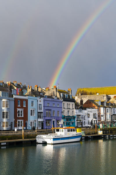 Weymouth harbor, Jurassic coast, Dorset, England, UK