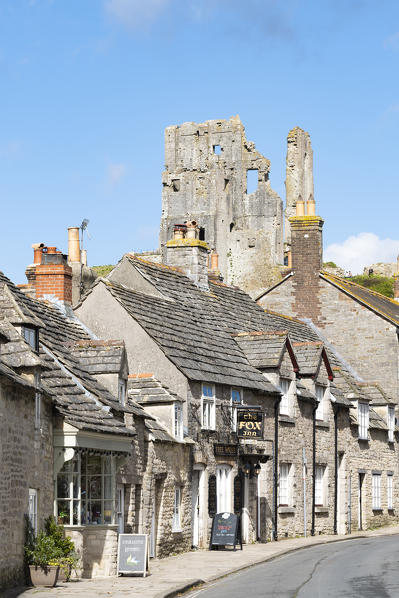 Corfe Castle, Dorset, England, UK