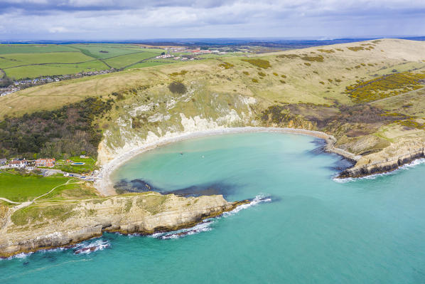 Lulworth Cove, Jurassic coast, Dorset, England, UK