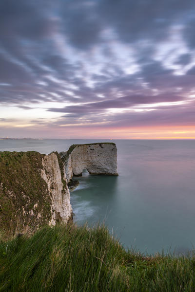 Old Harry Rocks, Handfast Point, Isle of Purbeck, Jurassic Coast, Dorset, England, UK