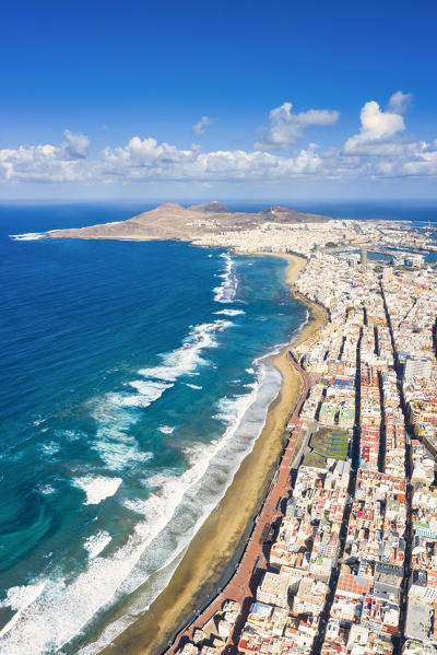Aerial view of Las Palmas. Gran Canaria, Canary Islands, Spain, Europe