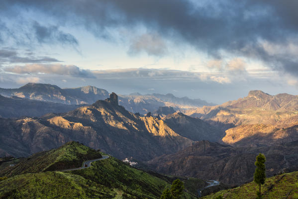 Roque Bentayga, Tejeda, Las Palmas, Gran Canaria, Canary Islands, Spain, Europe