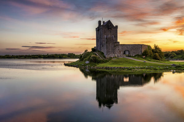 Dunguaire Castle, County Galway, Connacht province, Ireland, Europe.
