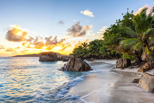 Anse Patates, La Digue, Seychelles, Africa