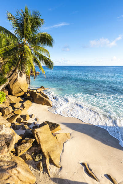 Anse Patates beach, La Digue, Seychelles, Africa