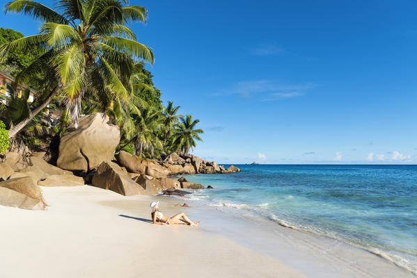 Anse Patates beach, La Digue, Seychelles, Africa (MR)