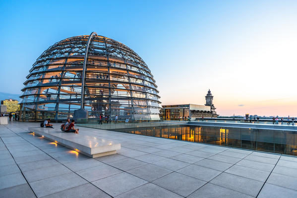 Reichstag Dome, Parliament building in Berlin, Germany, Europe
