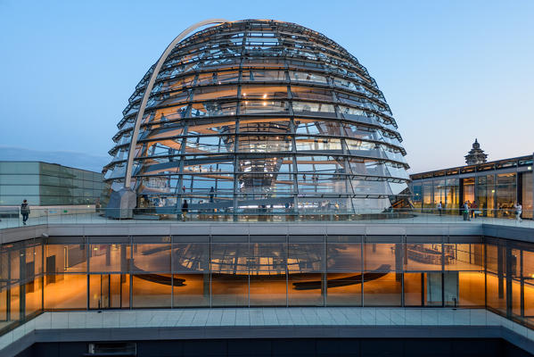 Reichstag Dome, Parliament building in Berlin, Germany, Europe

