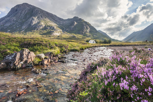 Glencoe, cottage, bothy, Lagangarbh. Lochaber, Highland region, Scotland UK