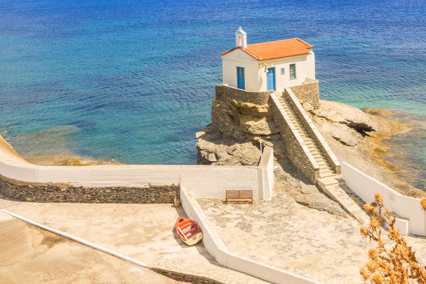 Church St. Thalassini, Andros, Cyclades Archipelago, Greece, Europe