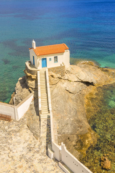Church St. Thalassini, Andros, Cyclades Archipelago, Greece, Europe