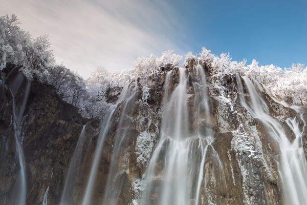 Veliki Slap waterfall of Plitvice Lakes National Park, Plitvicka Jezera, Lika and  Senj County, Croatia
