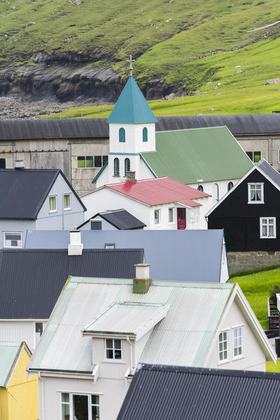 Details of Gjogv, Eysturoy island, Faroe Islands, Denmark, Europe