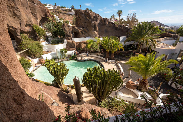 Lagomar museum, house of Omar Sharif in Lanzarote, Canary Island, Spain, Europe