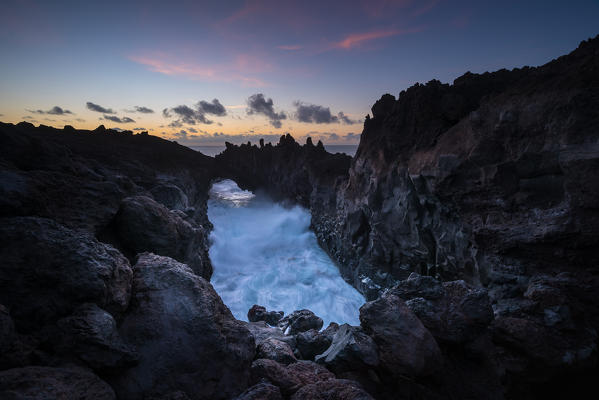 Cliffs in Los Hervideros, Timanfaya National Park, Lanzarote, Canary Island, Spain,Europe