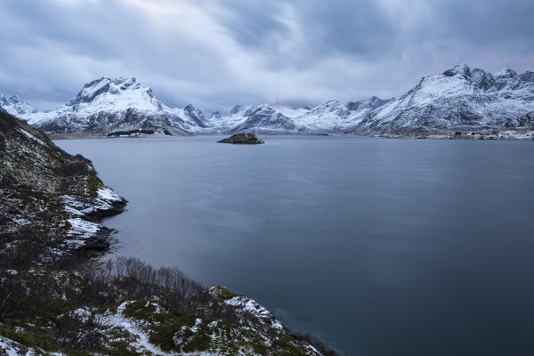 The Selfjorden, municipality of Flakstad, Lofoten Island, Norway, Europe