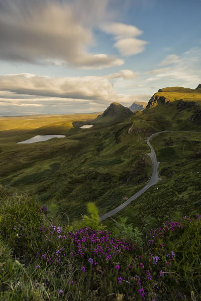 sunset at Quiraing, Isle of Skye, Inner Hebrides, Scotland, Europe