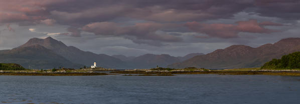 Ornsay Lighthouse, isle of Skye, Inner hebrides, Scotland, Europe