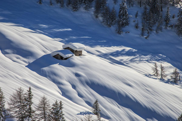 Orobie alps, chalet in Bitto valley, Lombardy, Italy