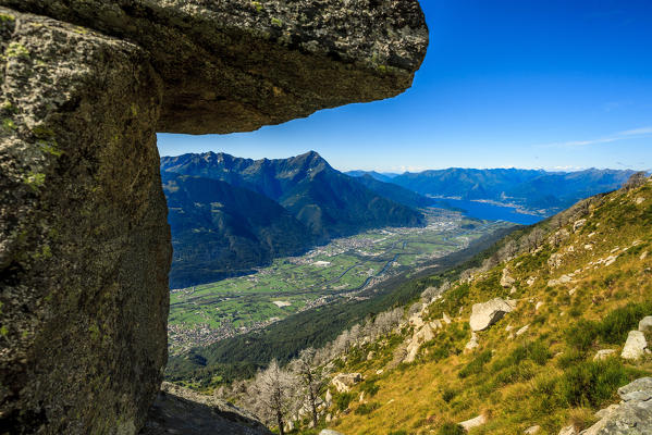 Views on Valtellina at Como lake, Lombardy, Italy