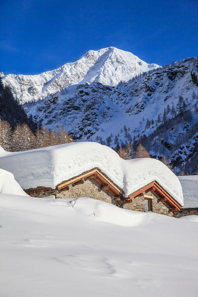 Spluga valley, Soste village in Spluga valley, Lombardy, Italy