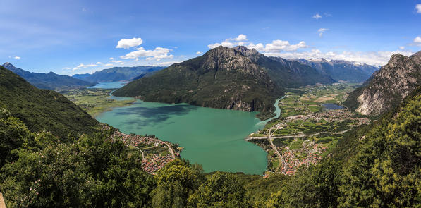Chiavenna valley, Mezzola lake at Como lake in Lombardy, Italy, Europe