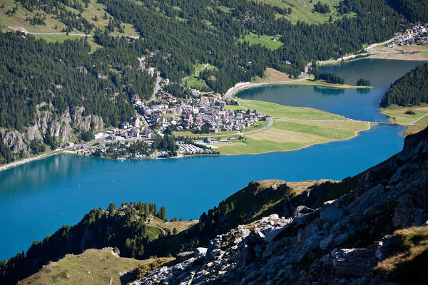Suisse, Silvaplana lake at Engiadin high