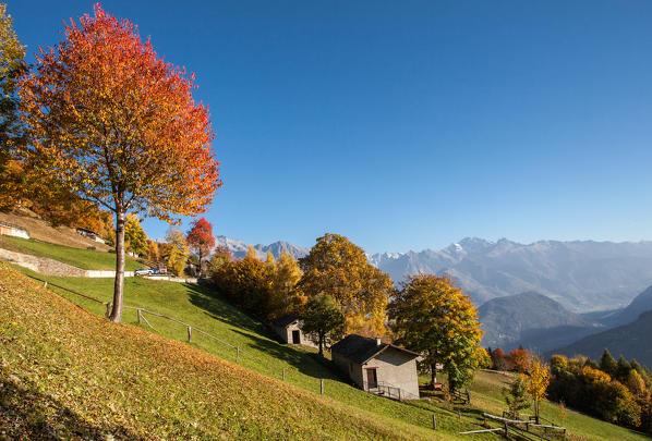 Orobie alps, La Corte village, Gerola valley, Lombardy, Italy