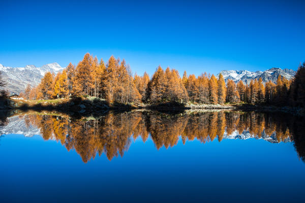 Azzurro lake, Spluga valley, Lombardy, Italy